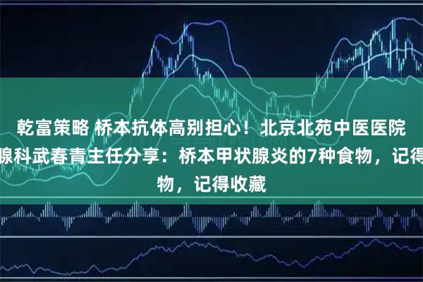 乾富策略 桥本抗体高别担心！北京北苑中医医院甲状腺科武春青主任分享：桥本甲状腺炎的7种食物，记得收藏